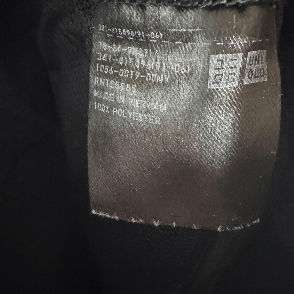Uniqlo Jogger Pants Mens Large Black Woven Elastic Performance Pocket Running - Picture 4 of 7
